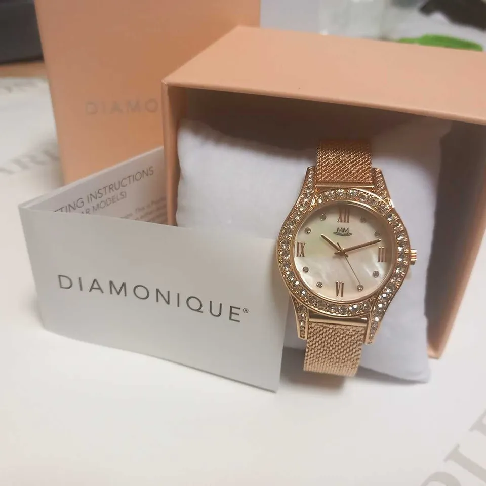 3 BRAND NEW DIAMONIQUE ROSE GOLD WRIST WATCHES