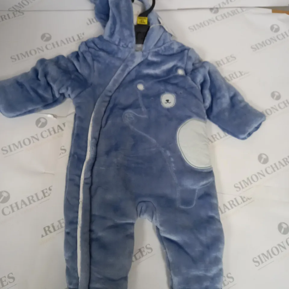 BABY FLEECED ALL IN 1 SNOW SUIT SIZE 3-6 MONTHS