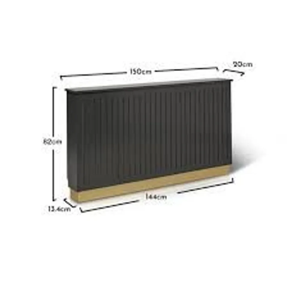 BOXED BELLANDRA RADIATOR COVER - CHARCOAL GREY