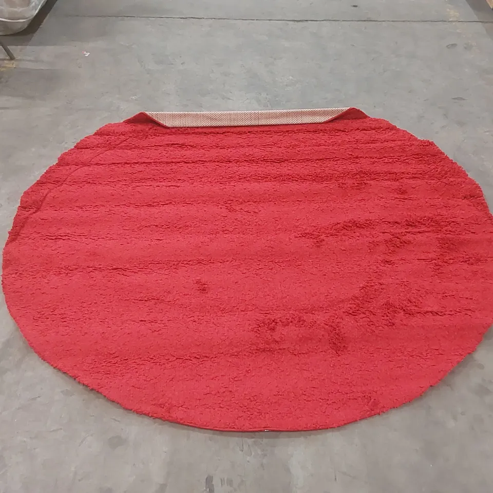 BRAND NEW PACO HOME SKY ROUND AREA RUG - RED // SIZE: 200cm
