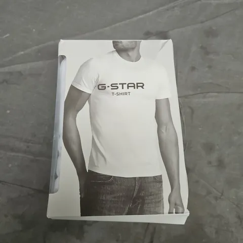 G-STAR T-SHIRT 2-PACK BASE RT – WHITE – SIZE M