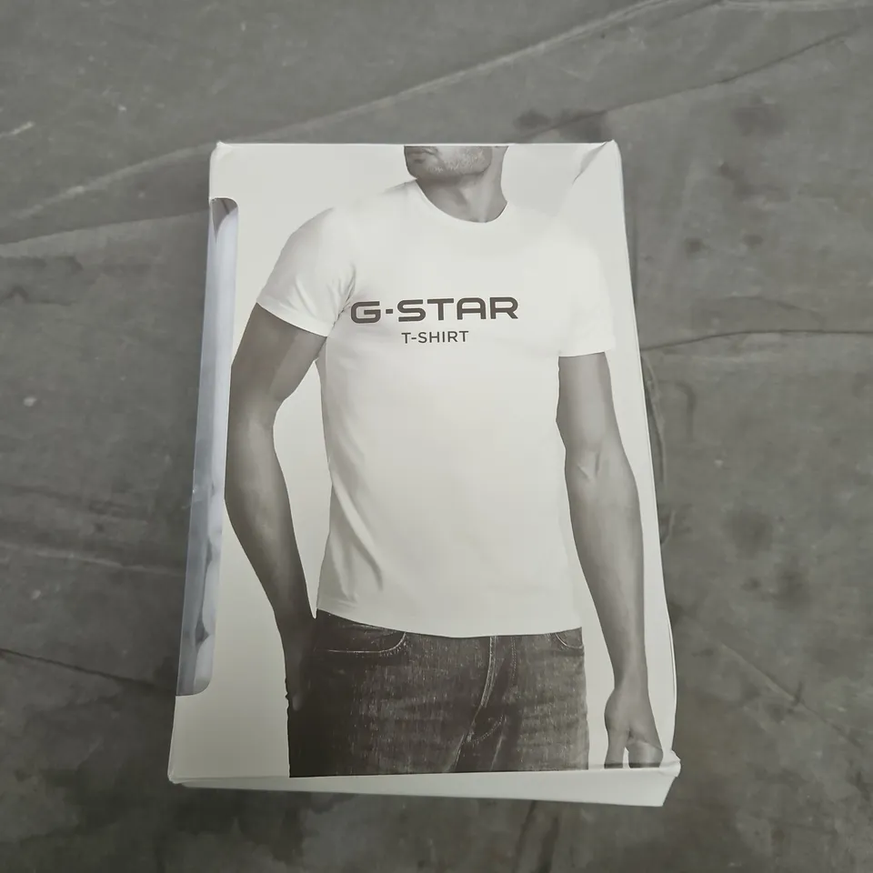 G-STAR T-SHIRT 2-PACK BASE RT – WHITE – SIZE M
