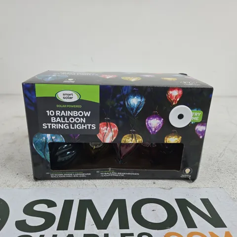 SMART SOLAR 10 RAINBOW BALLOON STRING LIGHTS BOXED