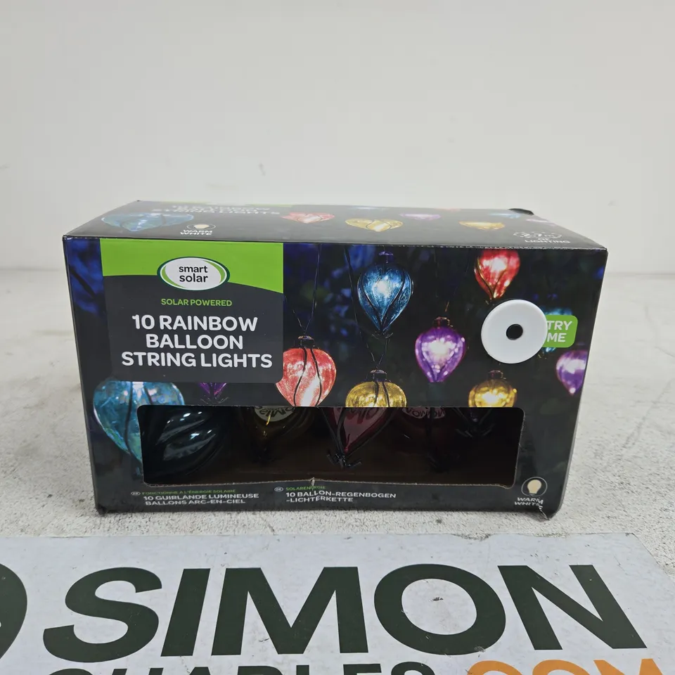 SMART SOLAR 10 RAINBOW BALLOON STRING LIGHTS BOXED