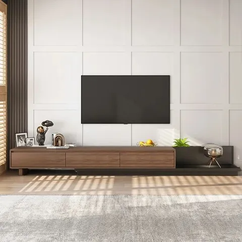 BOXED EXTENDABLE TV STAND WITH 3 DRAWERS (1 BOX)