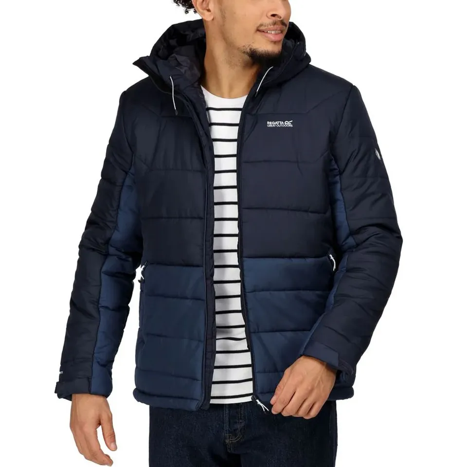 REGATTA MEN'S NEVADO VI PUFFER JACKET NAVY ADMIRAL SIZE M