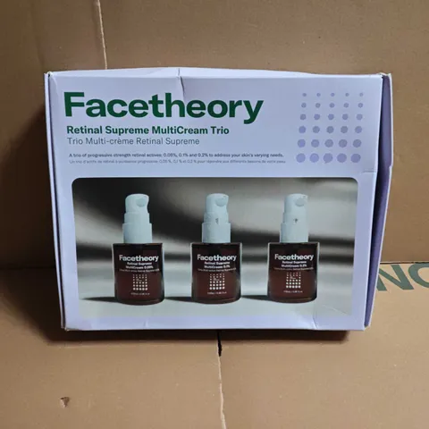 SEALED FACETHEORY RETINAL SUPREME MULTICREAM TRIO – 3 X FACIAL SKIN CARE CREAMS