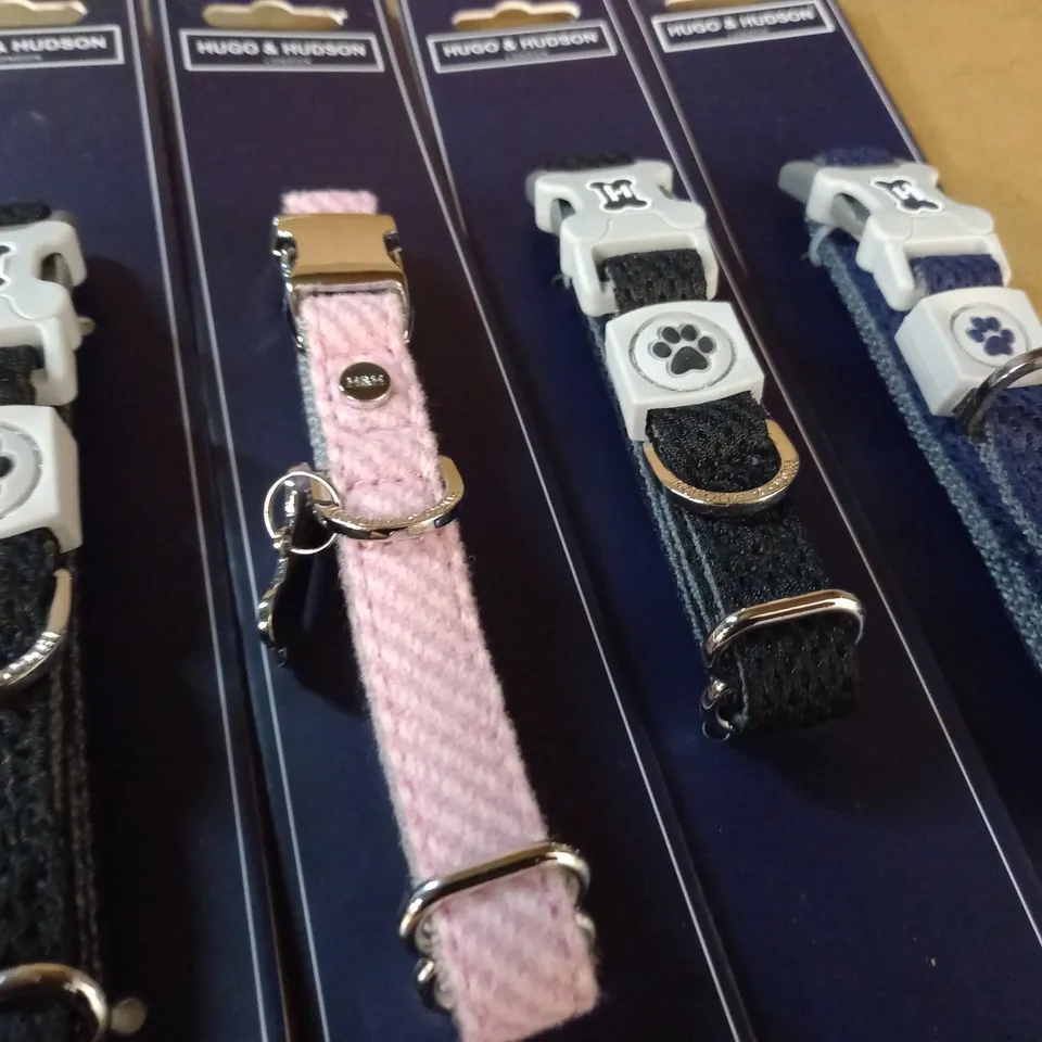 LOT OF 4 HUGO & HUDSON COLLARS - 3X SMALL & 1X X-SMALL
