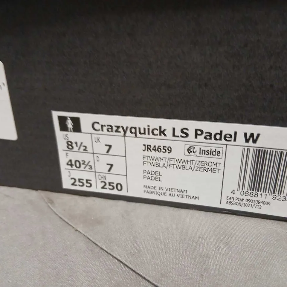 ADIDAS CRAZYQUICK LS PADEL W WOMEN'S SHOES – UK 7 (US 8.5)