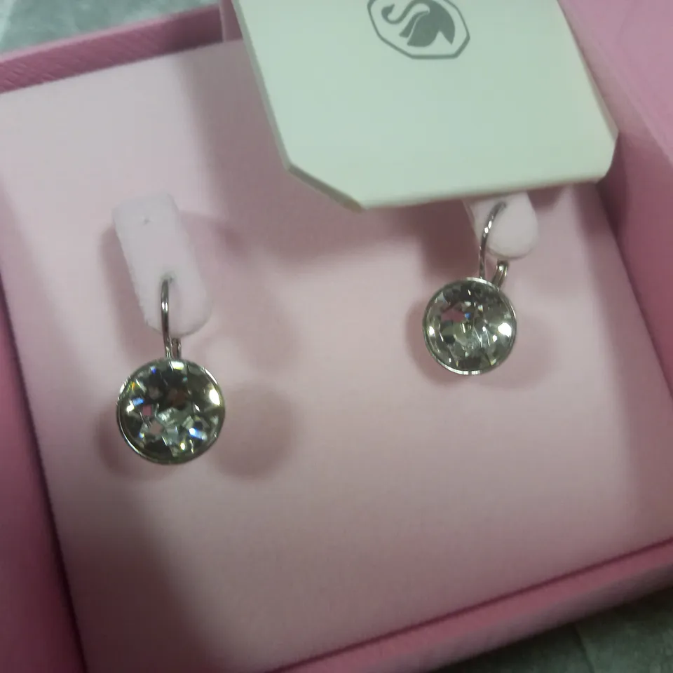 BOXED PAIR OF SWAROVSKI EARRINGS