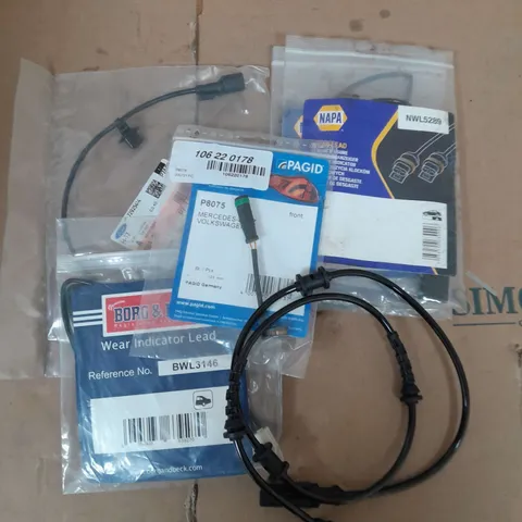 LOT OF ASSORTED CAR LEADS AND CABLES
