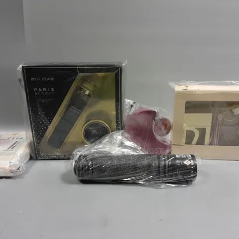 LOT OF APPROXIMATELY 5 ASSORTED FRAGRANCE AND COSMETIC ITEMS TO INCLUDE GHOST, RIVER ISLAND AND L'OREAL