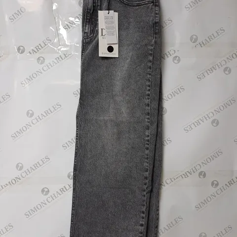 STRADIVARIUS GREY DENIM JEANS SIZE 12