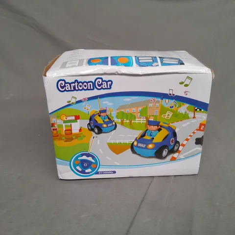 BOXED CARTOON POLICE CAR 