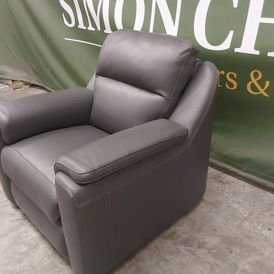 QUALITY DESIGNER ITALIAN MADE PARMA LEATHER ARMCHAIR