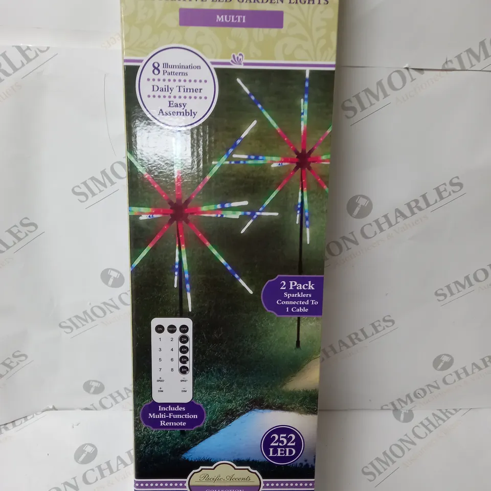 BOXED INDOOR-OUTDOOR SPARKLER DECORATIVE LED GARDEN LIGHTS 