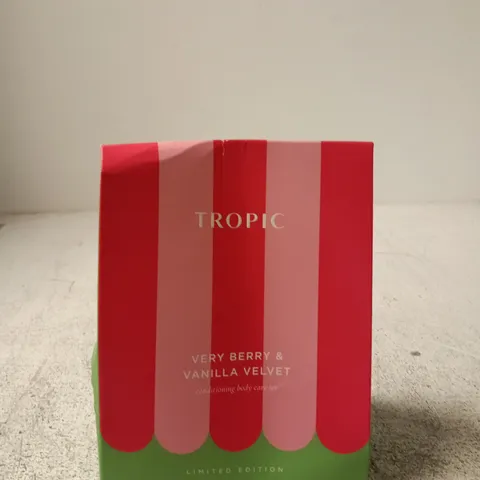 TROPIC VERY BERRY & VANILLA VELVET CONDITIONING BODY CARE SET β LIMITED EDITION