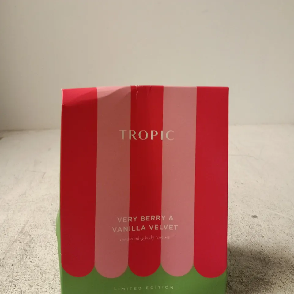 TROPIC VERY BERRY & VANILLA VELVET CONDITIONING BODY CARE SET – LIMITED EDITION