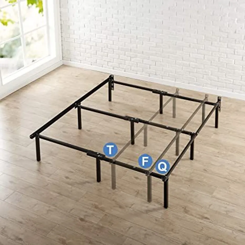 BOXED 12IN COMPACT SMART BED FRAME , UNIVERSAL 
