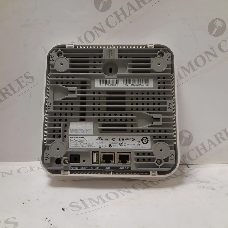 MERU NETWORKS AP832I WIRELESS ACCESS POINT 1300 MBIT/S WHITE POWER OVER ETHERNET