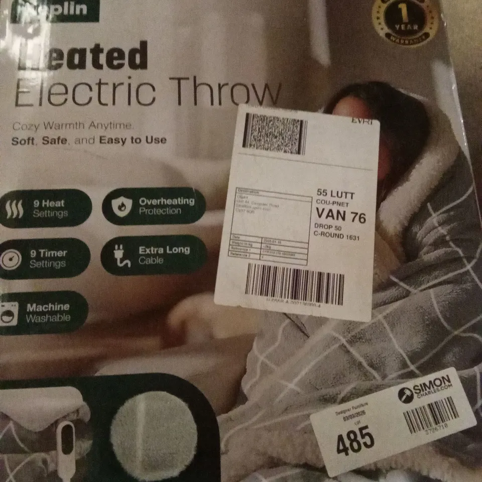 HEATED ELECTRIC THROW 