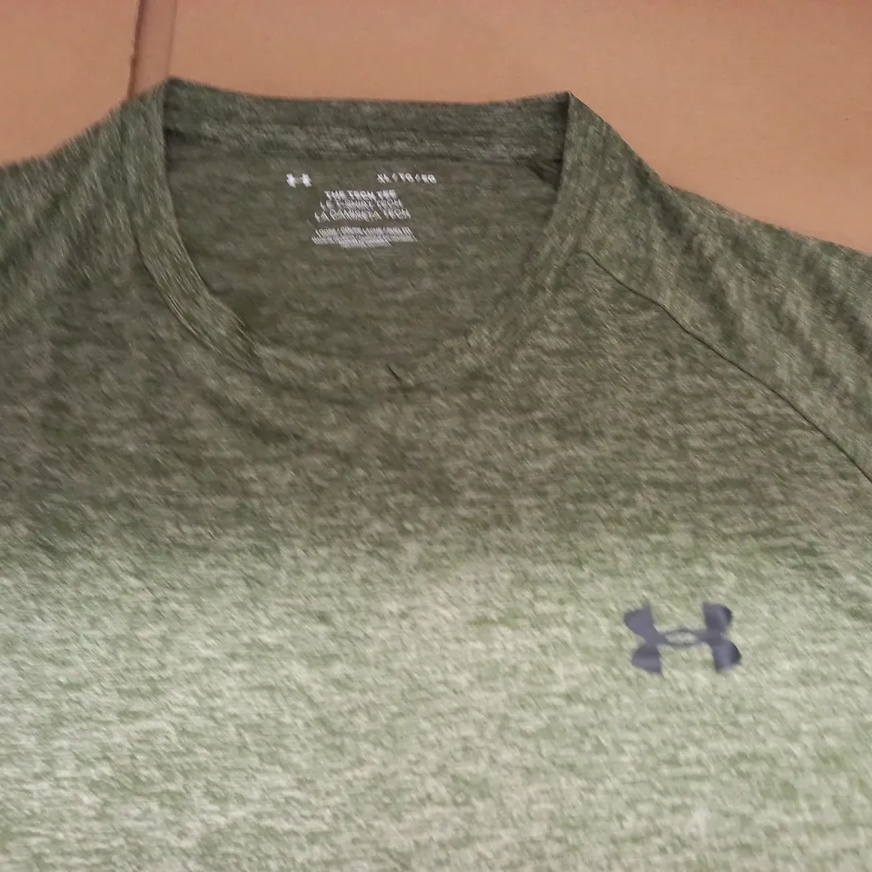 UNDER ARMOUR GREEN TECH TEE - XL