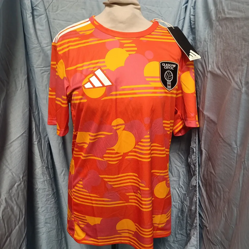 GLASGOW CITY FC ADIDAS FOOTBALL SHIRT – WOMEN'S, SIZE UK S