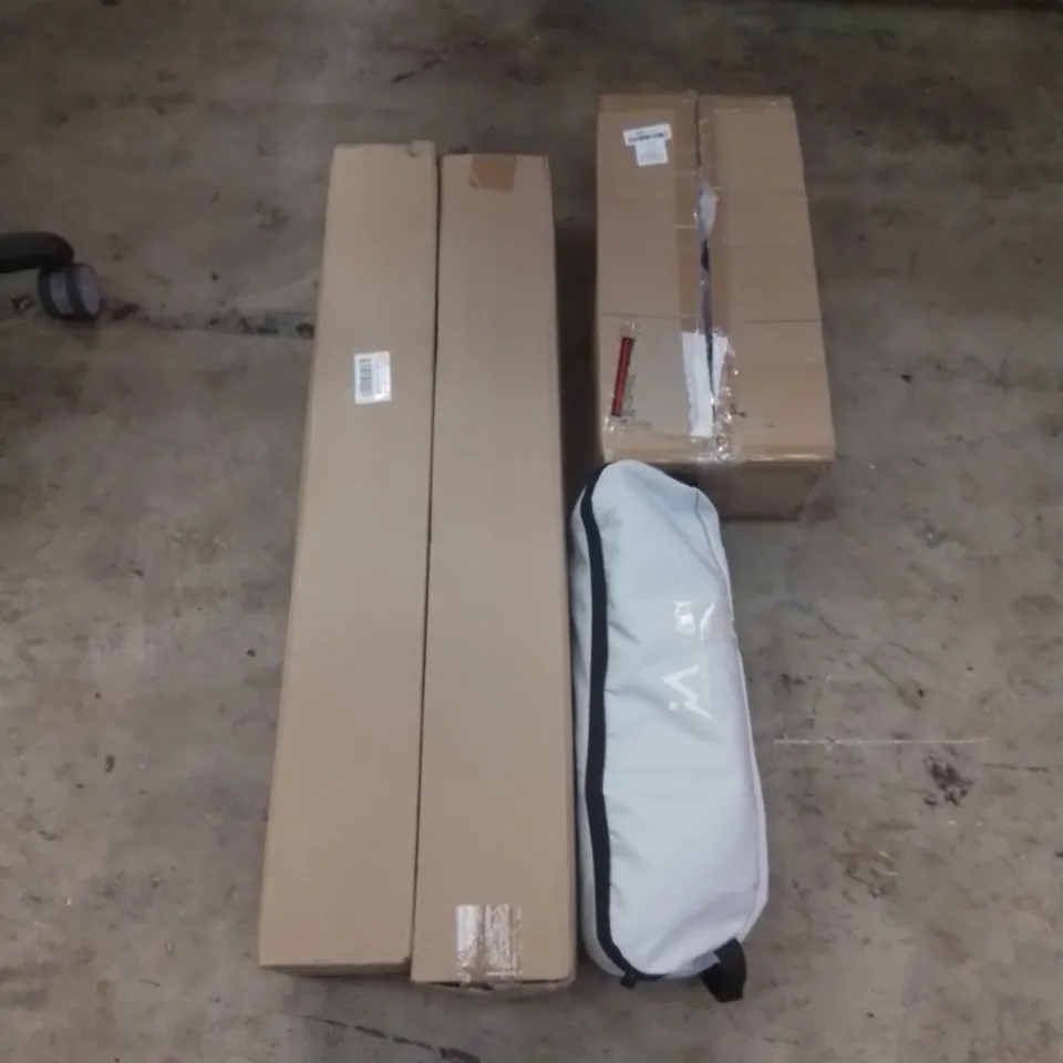 PALLET CONTAINING ASSORTED HOUSEHOLD & HOME IMPROVEMENT PRODUCTS. INCLUDES ROLLS OF ARTIFICIAL GRASS, LED WALL MIRROR, OTHER ASSORTED FURNITURE ITEMS ETC