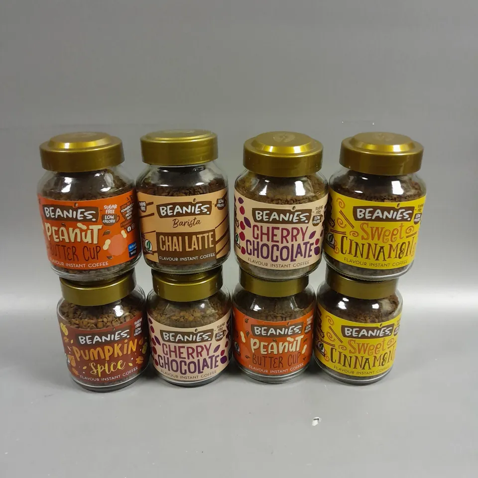 8 X BEANIES INSTANT COFFEE SELECTIONS 