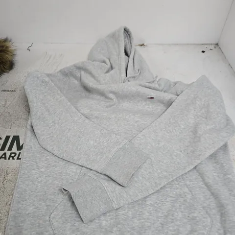 TOMMY JEANS HOODIE, GREY, UK SIZE S