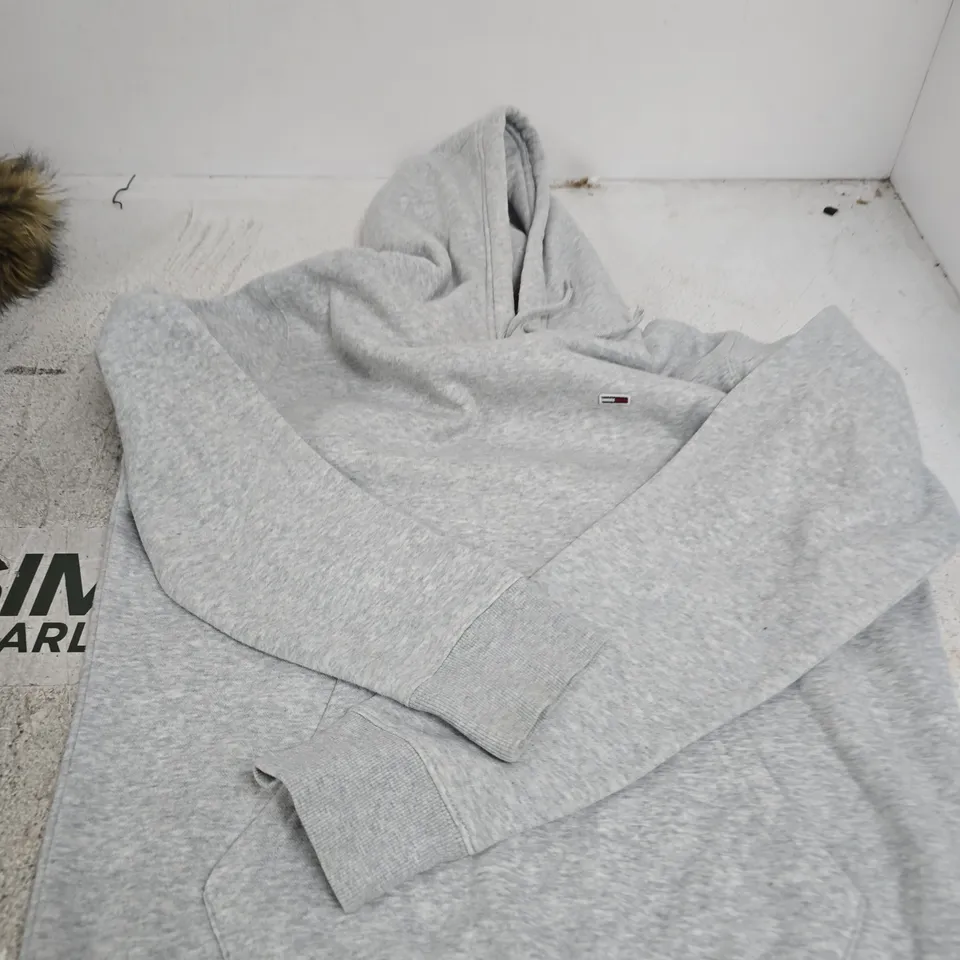 TOMMY JEANS HOODIE, GREY, UK SIZE S