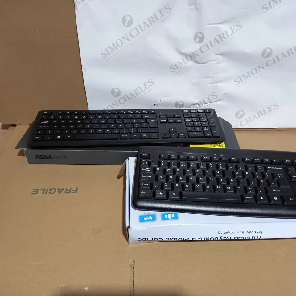 2 ASSORTED WIRELESS KEYBOARDS