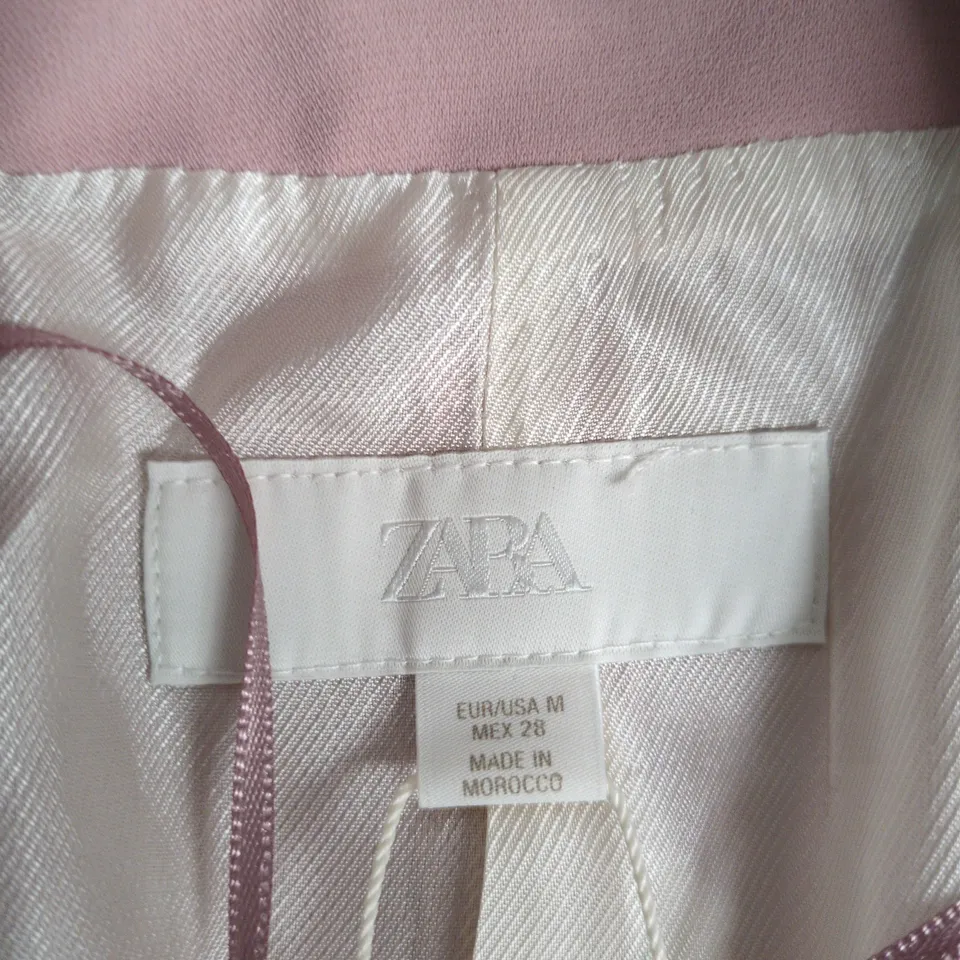 ZARA PINK BLAZER – WOMEN'S – EU/USA M – MADE IN MOROCCO