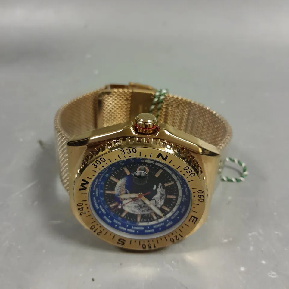 GAMAGES LONDON ATLAS ROSE WORLD VIEW WATCH