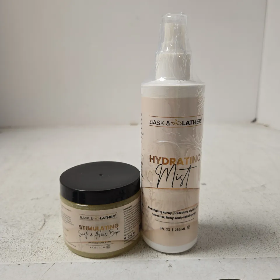 BASK & LATHER STIMULATING SCALP & HAIR BALM + HYDRATING MIST