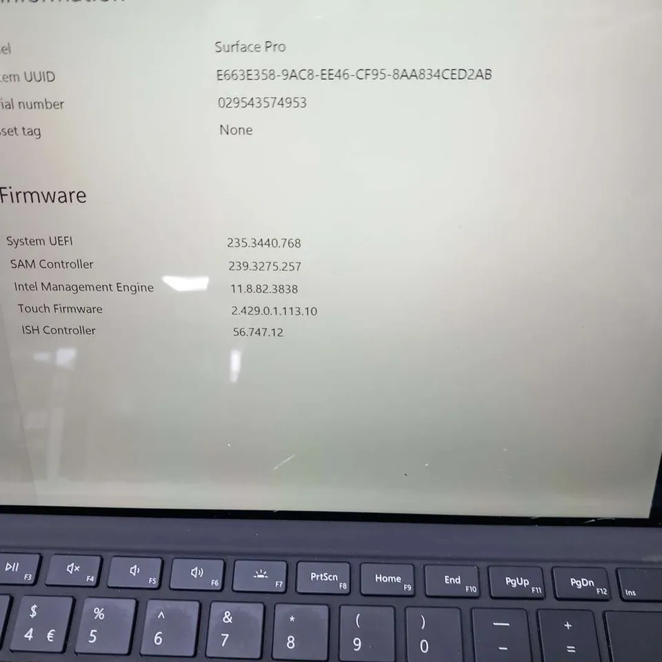 MICROSOFT SURFACE PRO 128GB