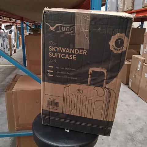 BOXED KEPLIN LUGG 40CM SKYWANDER SUITCASE BLACK COLOUR 
