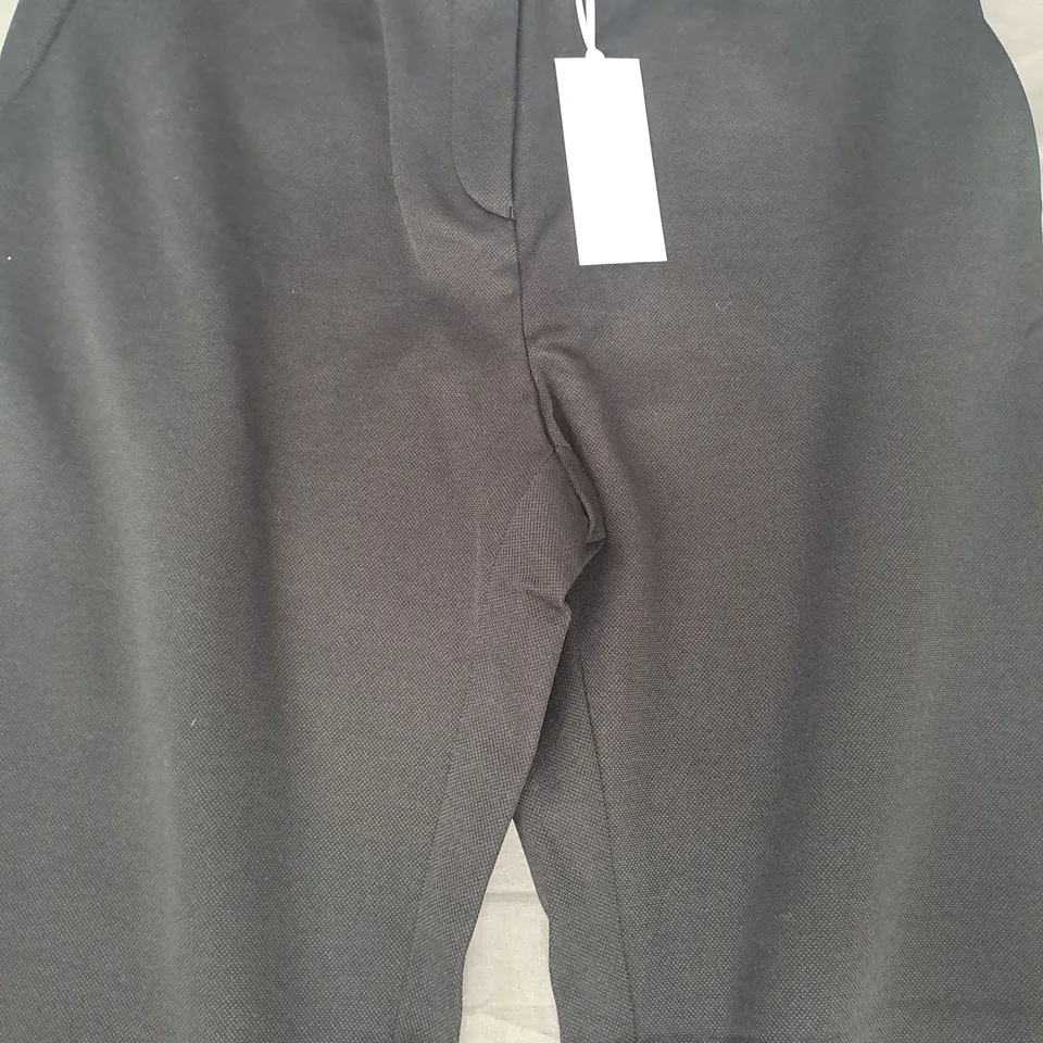 WHITE LABEL LONG STRETCH SLIM LEG TROUSERS IN BLACK UK SIZE 12