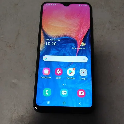 SAMSUNG GALAXY A10 SMARTPHONE IN MIDNIGHT BLACK