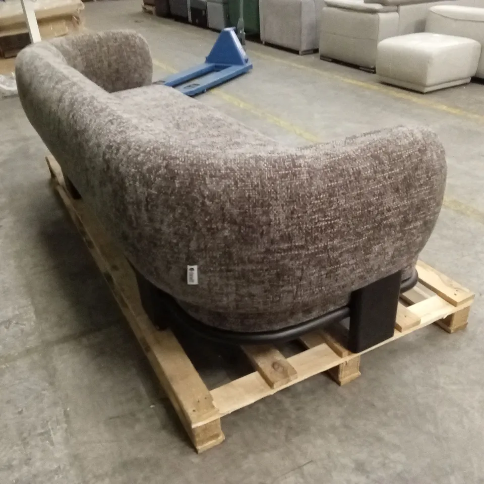 DANETTI FLORENCE MOCHA CHUNKY WEAVE 3 SEATER SOFA RRP £1429