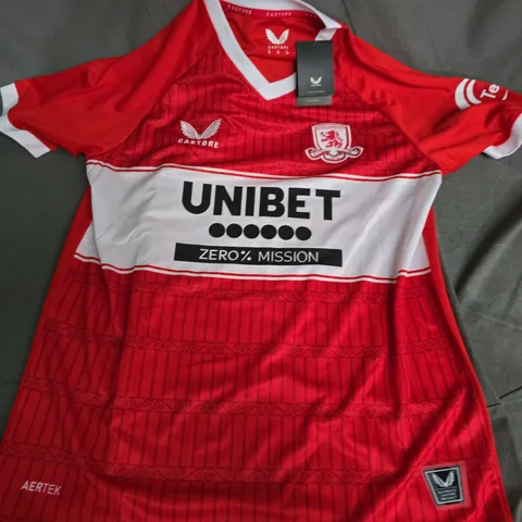 CASTORE MIDDELSBROUGH HOME JERSEY (#29 MALANDA) - LARGE