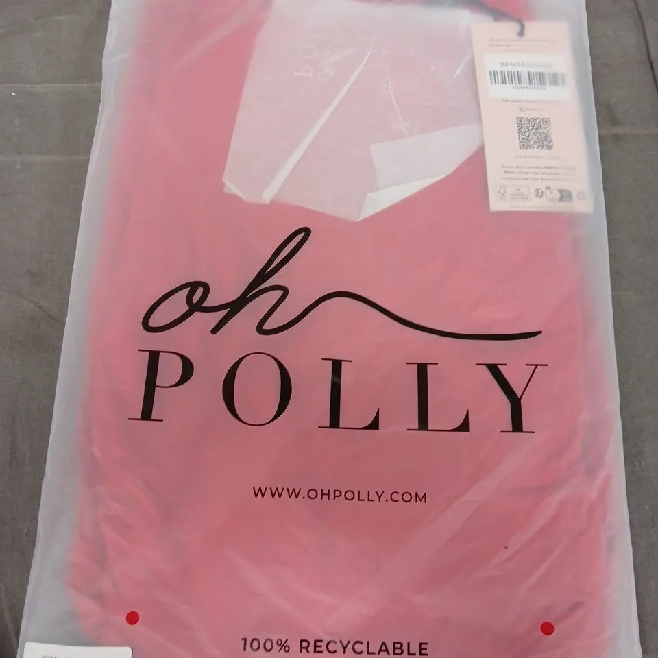 BAGGED OH POLLY RUCHED A-LINE MICRO MINI DRESS IN CHERRY RED - MEDIUM