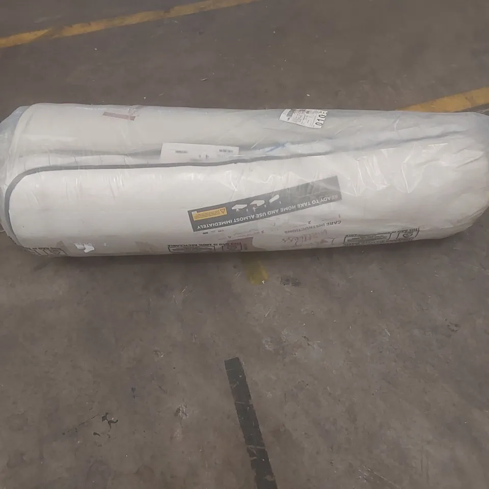 QUALITY BAGGED AND ROLLED AIRSPRUNG ORTHO 135CM DOUBLE MATTRESS 