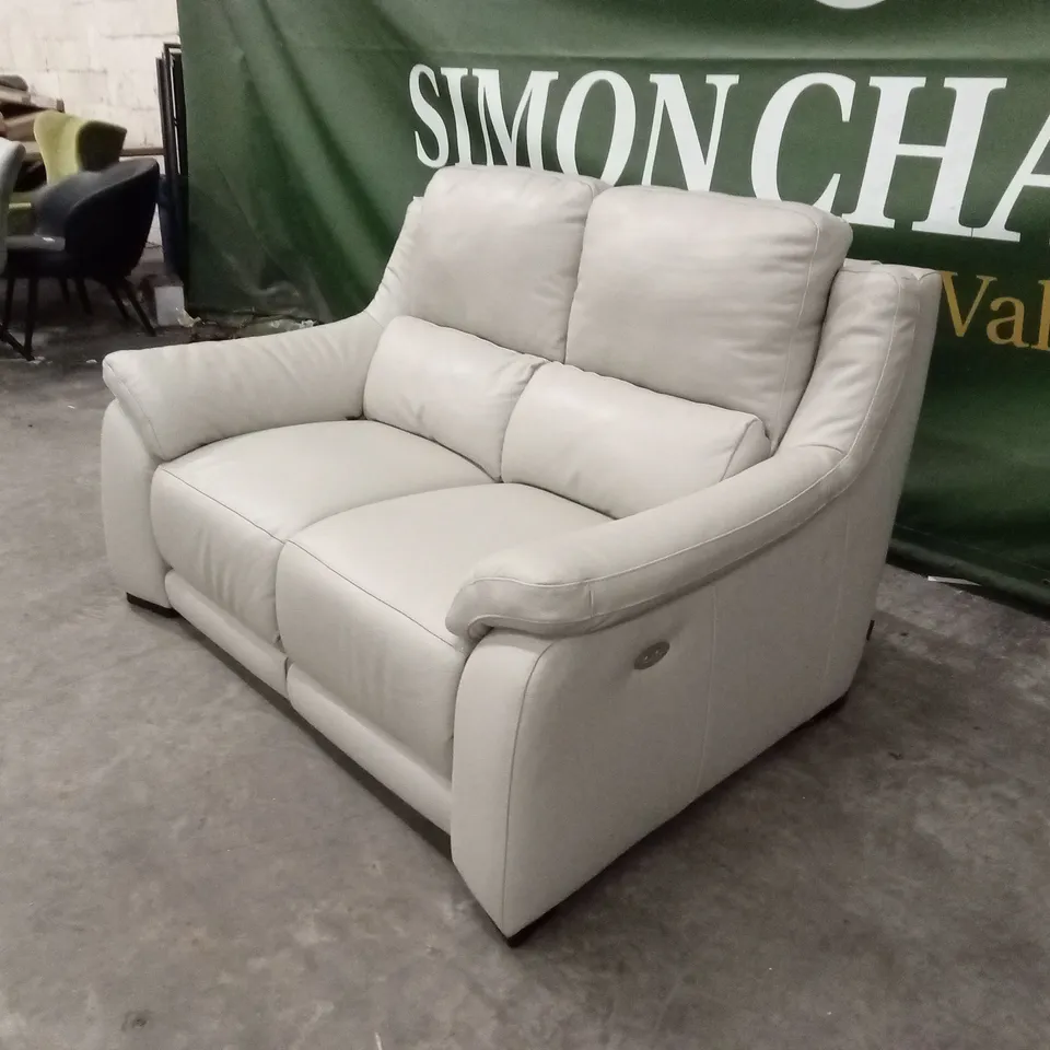 QUALITY DESIGNER ITALIAN MADE DEGANO SMALL 2 SEATER LEATHER ELECTRIC RECLINER SOFA
