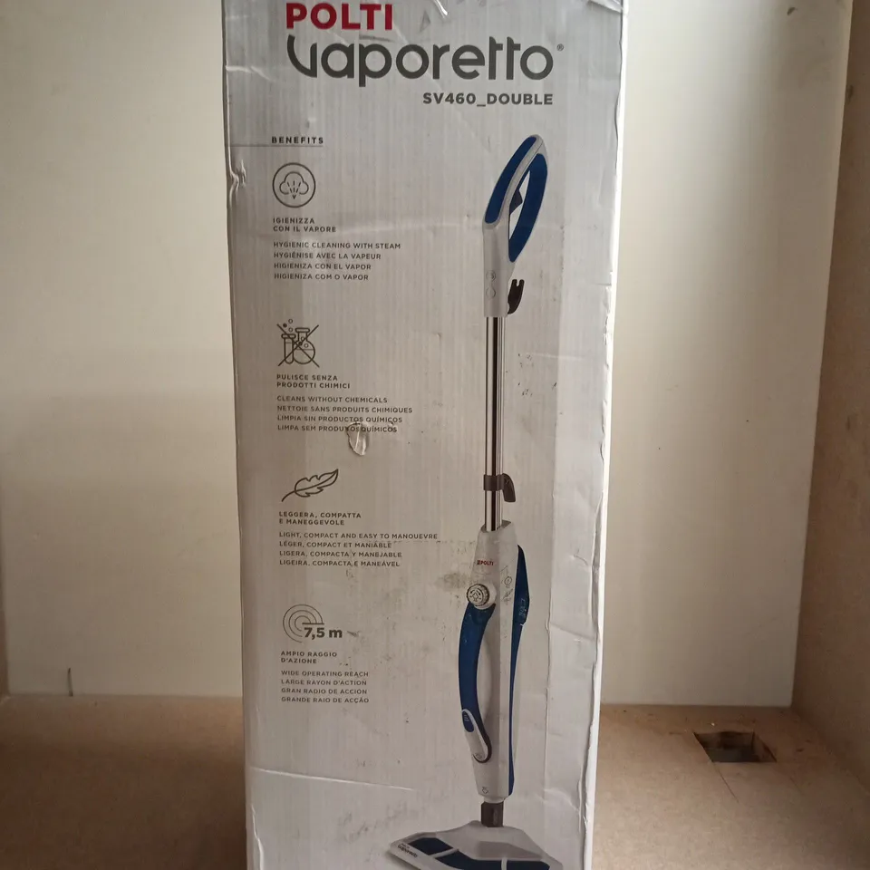 POLTI VAPORETTO SV460 DOUBLE STEAM CLEANER – BOXED