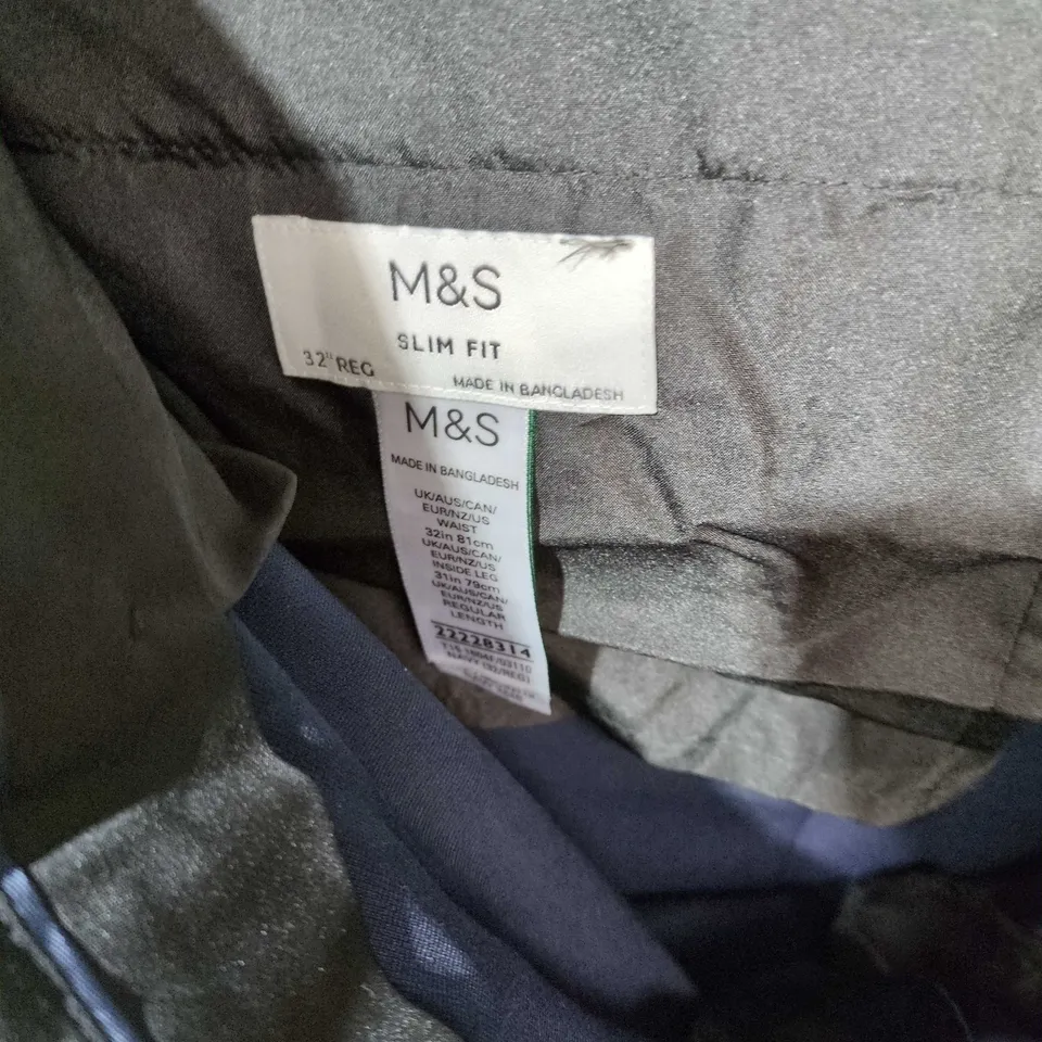 M&S THE ULTIMATE SUIT SLIM FIT NAVY – UK 32/31