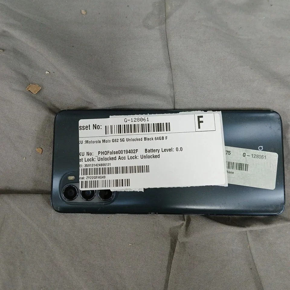 MOTOROLA MOTO G62 5G – BLACK – UNLOCKED 64GB (G-128061)