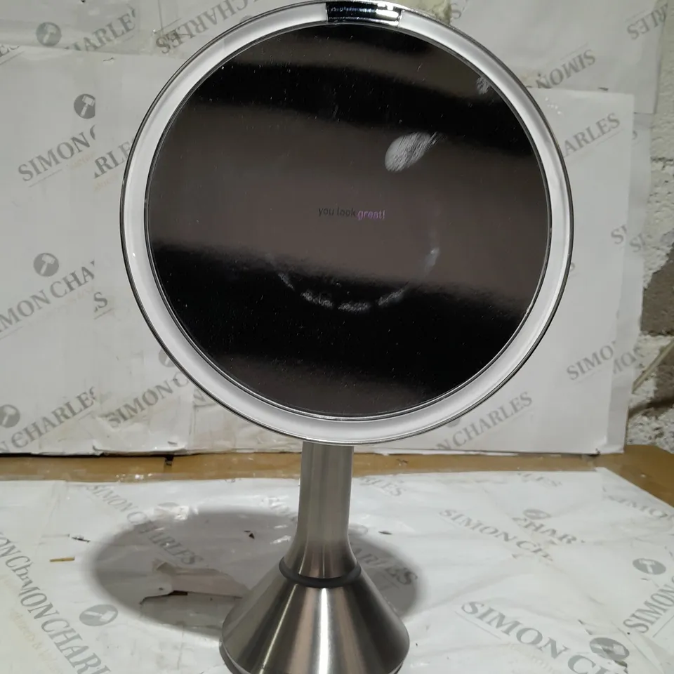 SIMPLEHUMAN 20CM SENSOR MIRROR WITH TOUCH-CONTROL BRIGHTNESS 10X MAG 