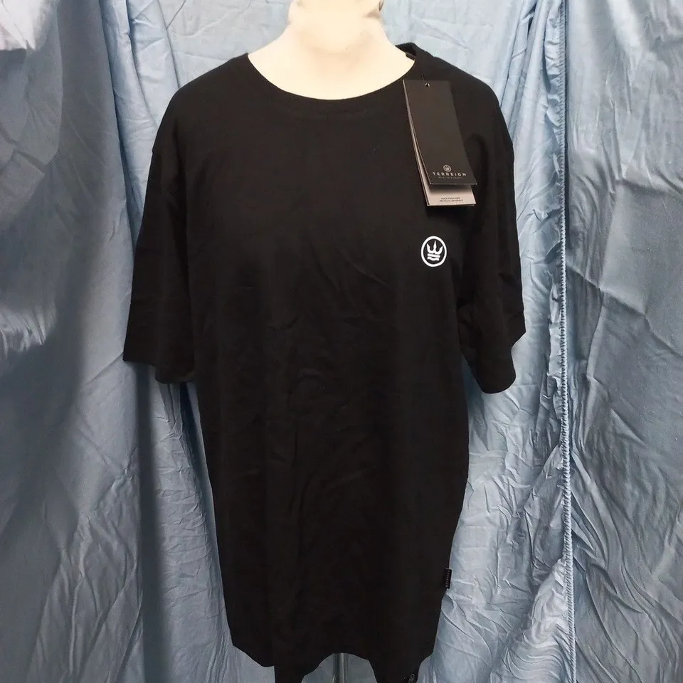 TERREIGN COMPASS THEMED T-SHIRT IN BLACK - XL