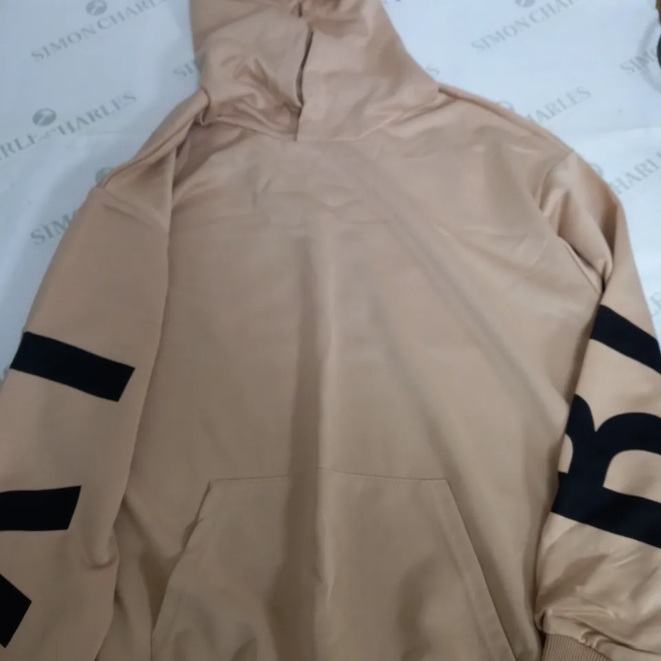 BLAKE WASHED BROWN THIN HOODIE - LARGE